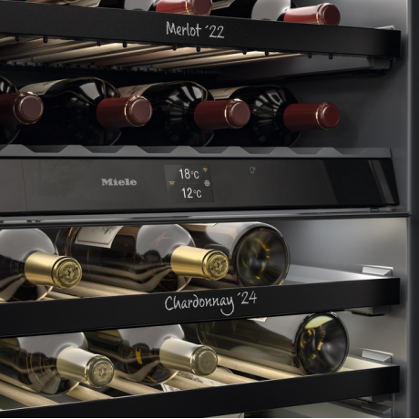 MIELE KWTUS 7074 F Μαύρο Εντοιχιζόμενος Συντηρητής Κρασιών